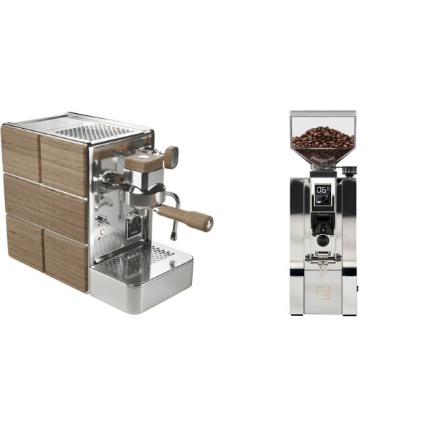 Stone Espresso Mine Premium Wood + Eureka Mignon XL, CR chrome
