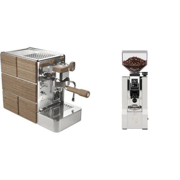 Stone Espresso Mine Premium Wood + Eureka Mignon XL, CR white