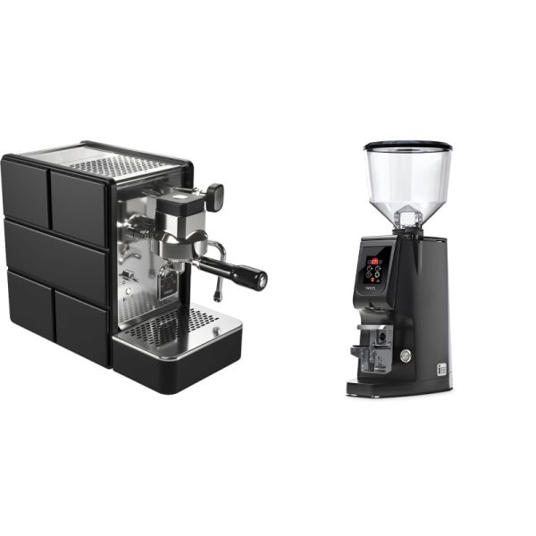 Stone Espresso Plus + Eureka Atom W 65, black