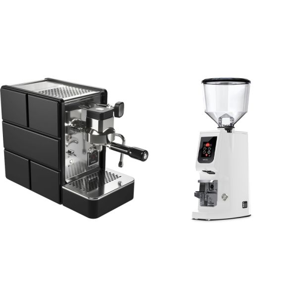 Stone Espresso Plus + Eureka Atom W 65, white