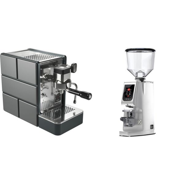 Stone Espresso Pure + Eureka Atom W 75, chrome