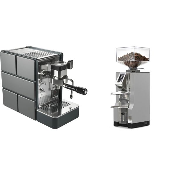 Stone Espresso Pure + Eureka Mignon Libra, CR grey