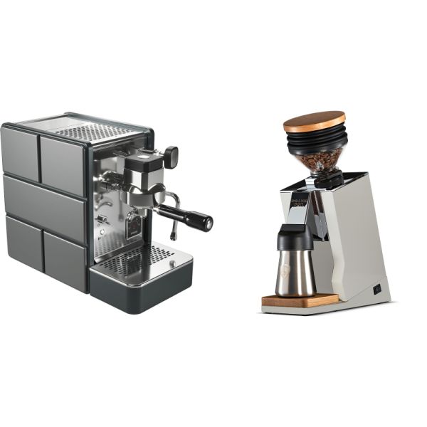 Stone Espresso Pure + Eureka Mignon Single Dose PRO, White & Oak