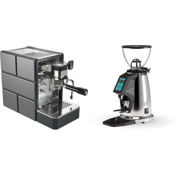 Stone Espresso Pure + Rocket Espresso SPLUGA, chrome