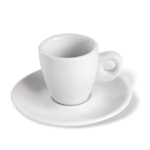 Espresso šálek s podšálkem ClubHouse Giacinto, 65 ml, bílá