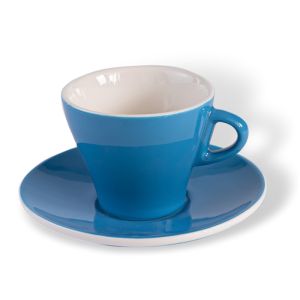 Cappuccino šálka s podšálkou ClubHouse Gardenia, 170 ml, modrá