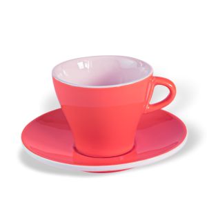 Cappuccino šálek s podšálkem ClubHouse Gardenia, 170 ml, růžová