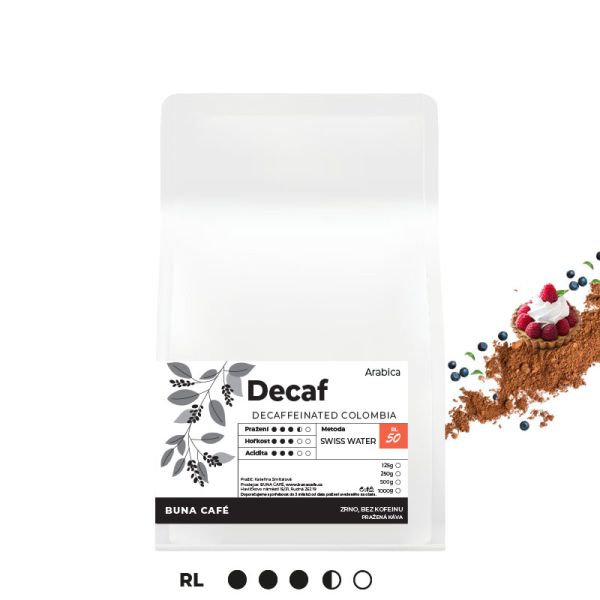 Decaffeinated Colombia, RL50, 10x500g