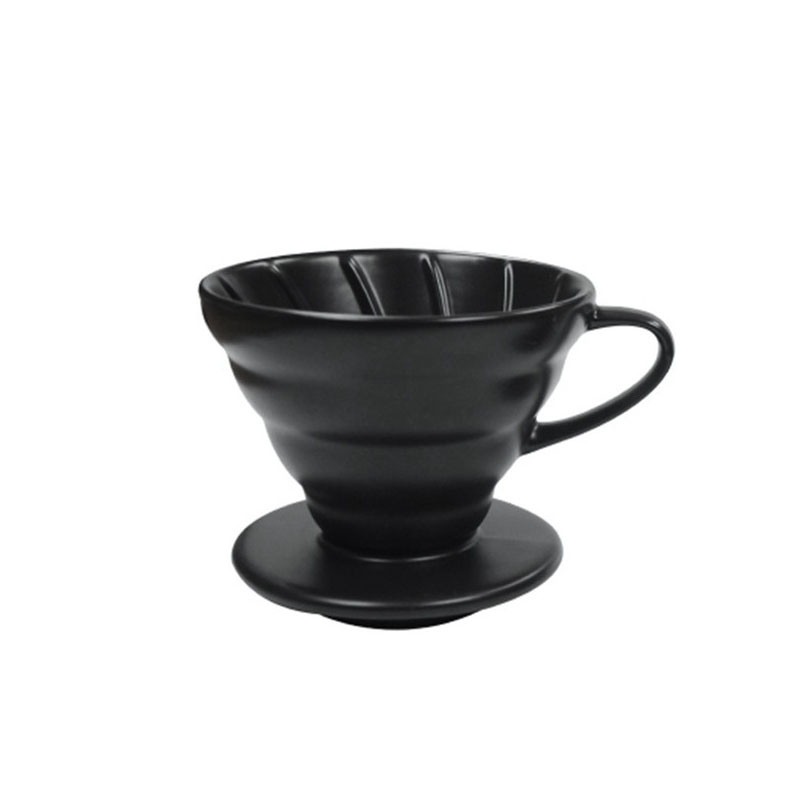 Ecocoffee keramický dripper 01, 1-2 šálky, černý