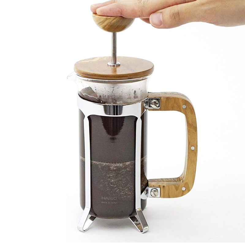 Hario French Press Olive Wood, 300 ml