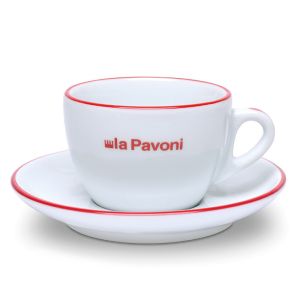 La Pavoni šálka s podšálkou 180ml