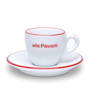 La Pavoni šálka s podšálkou 75ml, set 2 ks