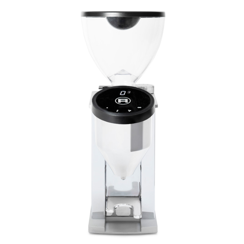 Predná strana mlynčeka Rocket Espresso FAUSTINO 3.1, chrome