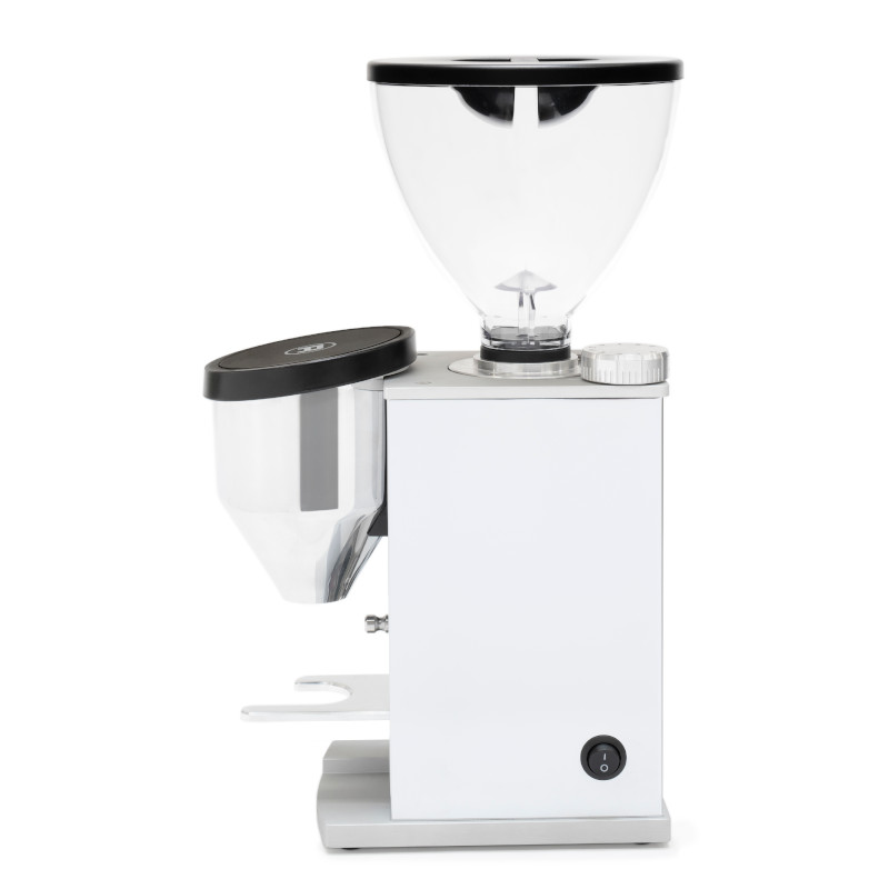Bočná strana mlynčeka Rocket Espresso FAUSTINO 3.1, chrome