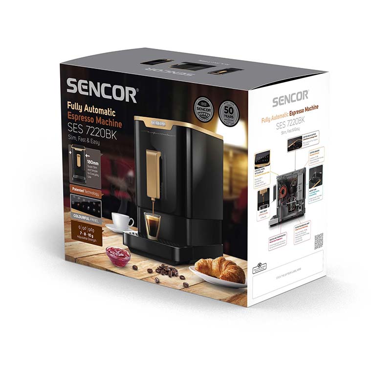 Sencor automatické espresso SES 7220BK