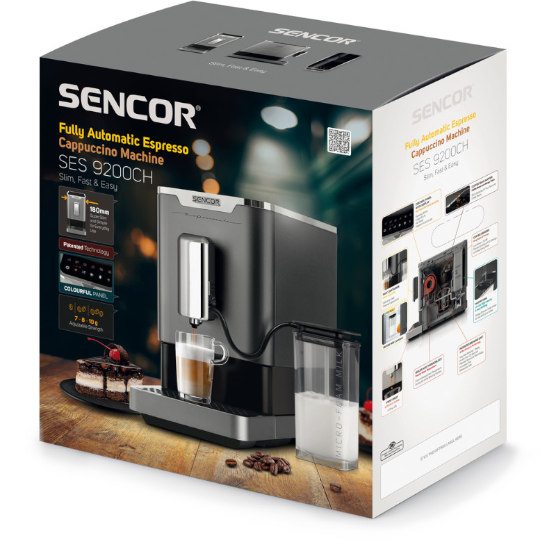 Sencor automatické espresso SES 9200CH