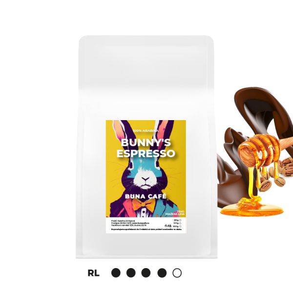 Bunny's espresso, 100% arabika, RL45, 1000g