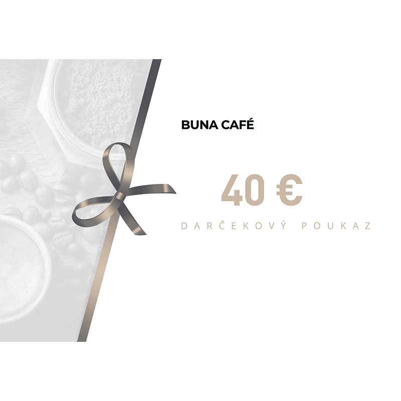 Buna café darčekový poukaz v hodnote  40 €